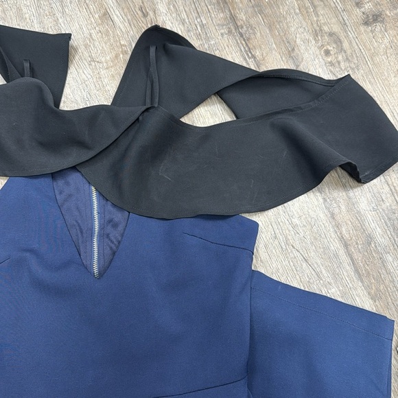 Lavish Alice Black and Navy Women's Dress Size Small - Picture 4 of 4